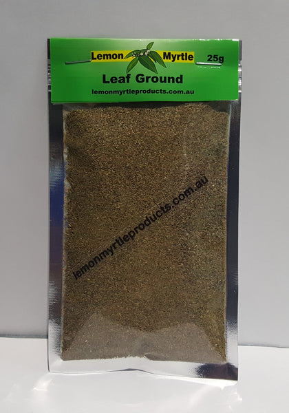 Lemon Myrtle 25g Ground Leaf Sachet - Australian certified organic culinary herb